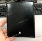 High Quality Mont blanc Black Leather Wallet 69-002 - Vertical Model